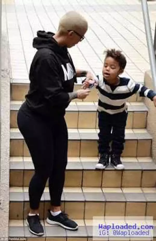 Photos: Amber Rose Enjoys Mother-Son Time With Her Cute Son